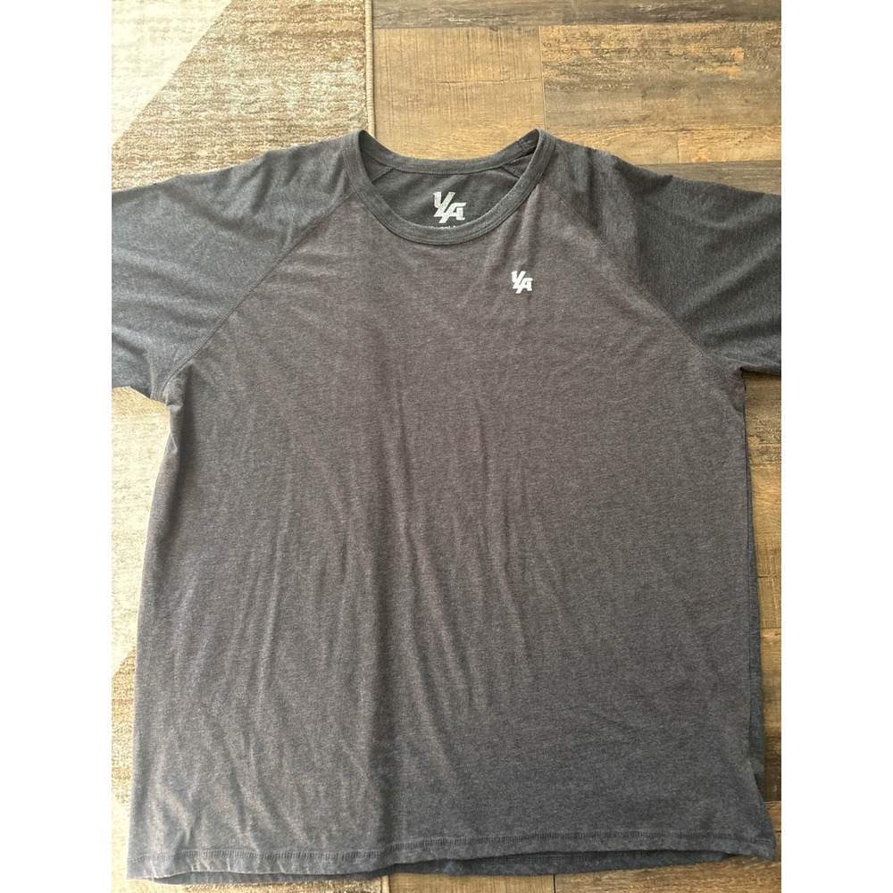 YoungLA Mens Charcoal Heather Gray Raglan Short Sleeve Gym T-Shirt Size XXL